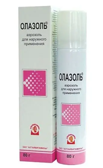 Спрей «Олазоль» для пролежней